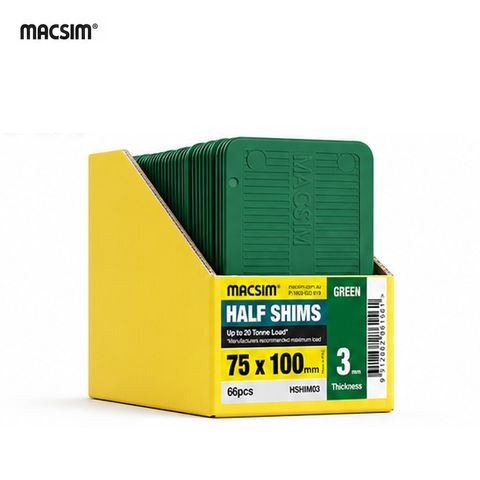 72x100x3 GREEN PANEL SHIM