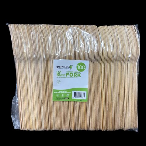 WOODEN FORK COATED