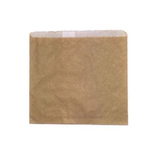 1 LONG BROWN PAPER BAG 180X140 GREASE PROOF (500)