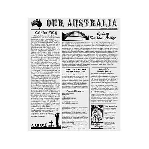 NEWSPRINT GINGHAM PAPER 380X310MM (PK.200)
