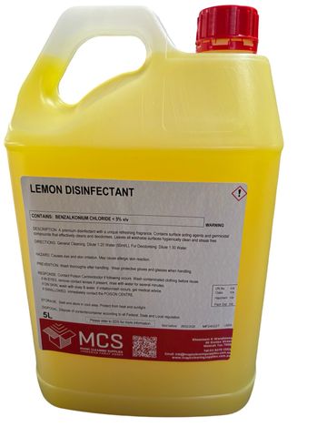 LEMON DISINFECTANT 5LTR MCS