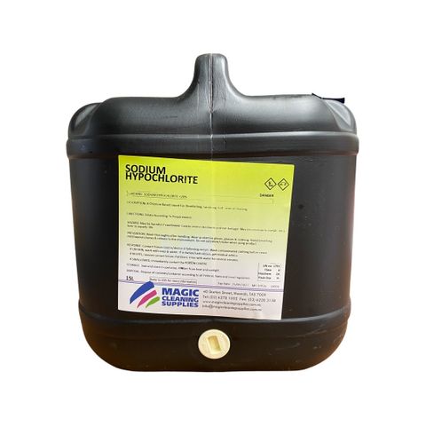 SODIUM HYPOCHLORITE 15 LITRES 12.5%