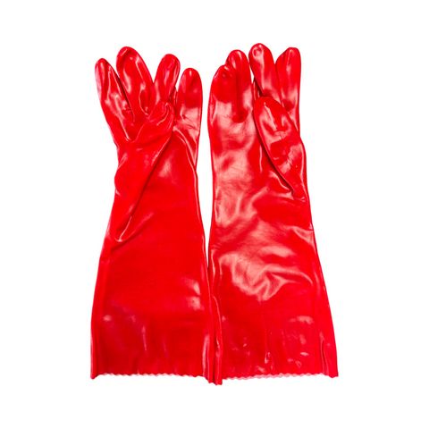 HEAT / LIQUID RES GLOVE - RED 400MM