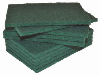 GREEN SCOUR PAD 15 X 10CM (PK10)