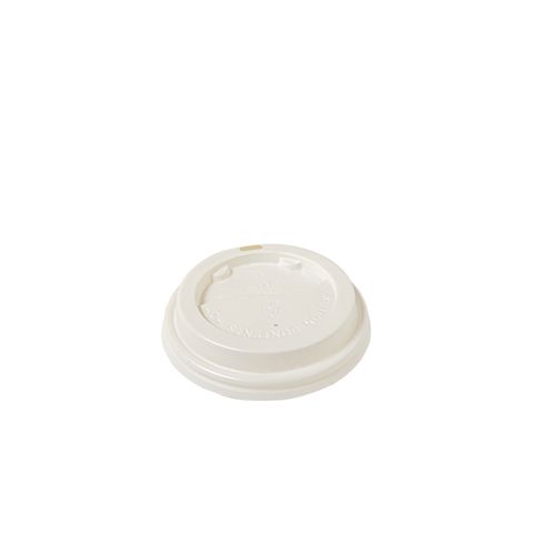 BETA ECO RECYCLABLE 4OZ WHITE COFFEE LID (62MM)  50SLV