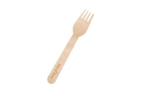 BETA ECO COATED WOODEN CUTTLERY FORK (1000)