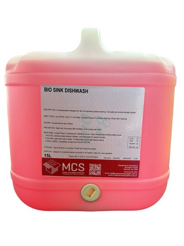 BIO DISHWASH DETERGENT 15L MCS