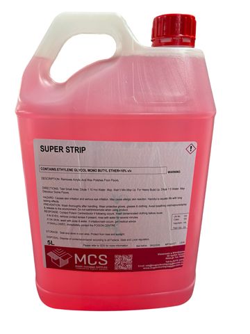 FLOOR SUPER STRIPPER RED 5LTR MCS