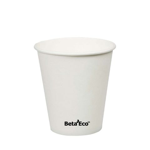 BETA ECO S/W 8OZ WHITE COFFEE CUP 90MM (1000)