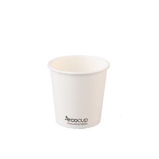 ECOCUP S/W PLA 4OZ WHITE COFFEE CUP (60MM)