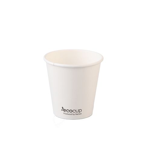 ECOCUP S/W PLA 6OZ WHITE COFFEE CUP (80MM)