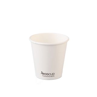 ECOCUP S/W PLA 6OZ WHITE COFFEE CUP (80MM)