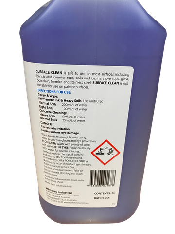 SURFACE CLEAN SPRAY AND WIPE 5 LITRES