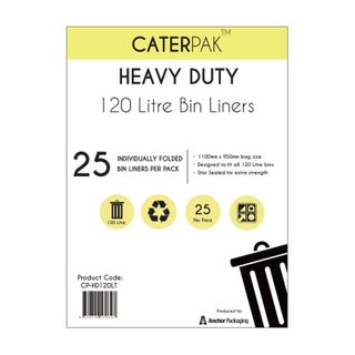 CATERPAK HEAVY DUTY BIN LINER 120L (100)