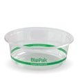 600ML WIDE CLEAR ROUND BIOPAK (SLV50) 12