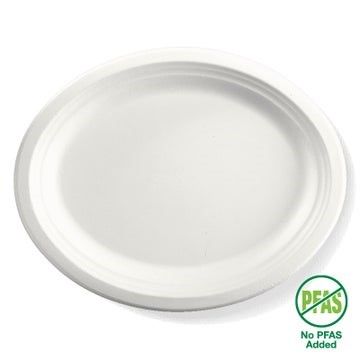 32x25cm (12.5x10") OVAL PLATE WHITE (125SLV) 4