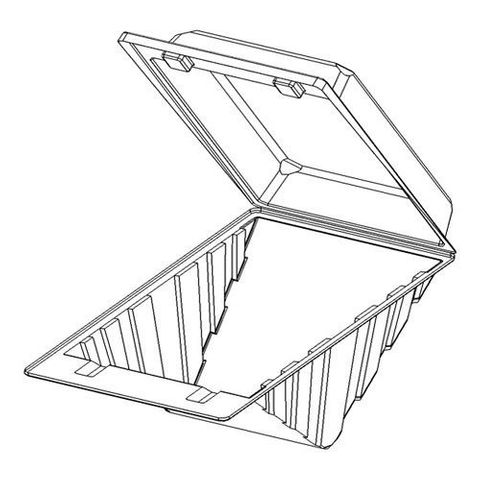 PET SANDWICH WEDGE CLEAR 4 POINT (SLV125) 2