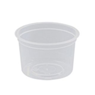 100ML GENFAC ROUND CONTAINER CLEAR (SLV50) 20