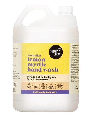 SIMPLY CLEAN LEMON MYRTLE HAND WASH 5L