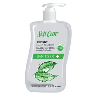 SOFT CARE INSTANT HAND SANITIZER FRAGRANCE FREE 500ML