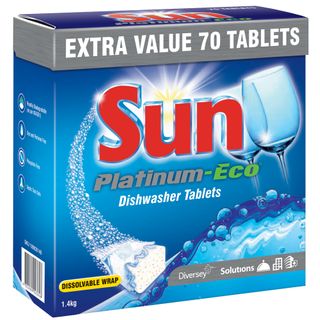 SUN PLATINUM-ECO DISHWASHER MACHINE TABLETS 70