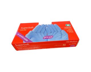 NITRILE BLUE GLOVE MEDIUM (100)