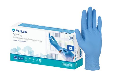 NITRILE BLUE GLOVE XL (100)