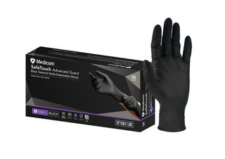 NITRILE BLACK LARGE GLOVE (100)