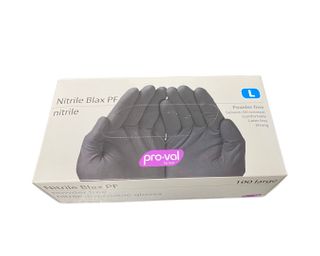 NITRILE BLACK LARGE GLOVE (100)