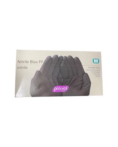 NITRILE BLACK MEDIUM GLOVE (100)