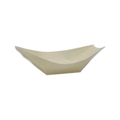 OVAL BOAT BIO WOOD (140X75MM) 50PK