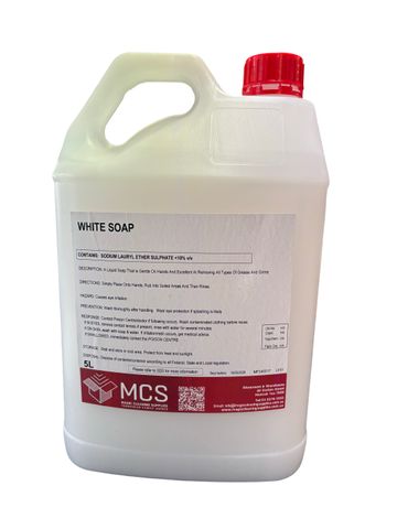 HAND SOAP (WHT) 5LT MCS