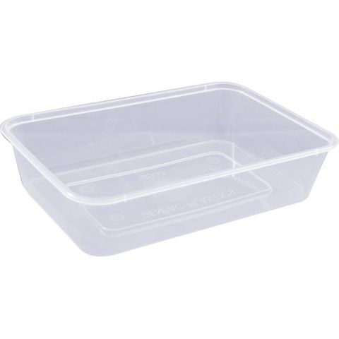 500ML GENFAC RECTANGLE CONTAINER (SLV50) 10