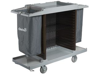 OATES ROOM SERVICE TROLLEY-GREY LARGE