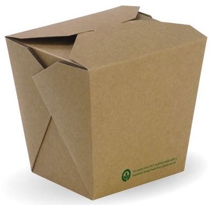 NOODLE BOX KRAFT 26OZ 80x68x100mm (SLV50) 10