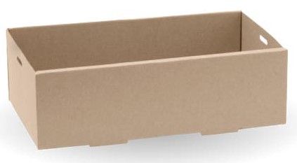 BIOBOARD CATERING TRAY BASE XS KRAFT 258x150x80mm (100)