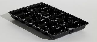 BLACK RECTANGULAR 12 PACK OYSTER TRAY (500)