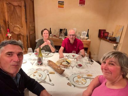 8. The nicest meal since we arrived in Burgundy- We were at Domaine Lafarge, Volnay