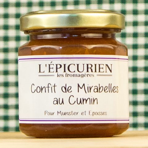 Epicurien Confit Cherry Plum, Alsace Wine & Cumin 125g