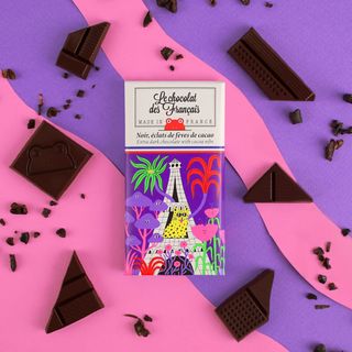 Chocolat des Francais Tour Sauvage Dark Choco/CocoaBeans Bar