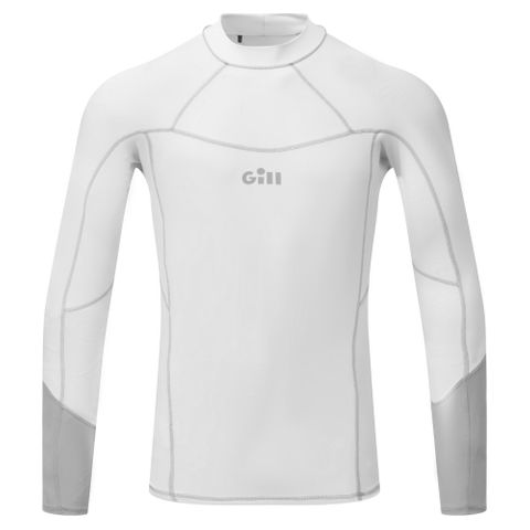 Pro Rash Vest Long Sleeve Men's White XS