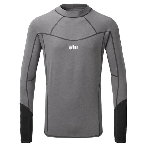 Eco Pro Rash Vest Mens Grey Melangie XS