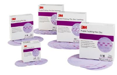 51158 260L P1200 Hookit Finishing Film Discs Purple 150mm