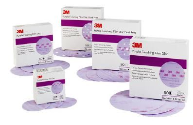 51156 260L P600 Hookit Finishing Film Discs Purple 150mm