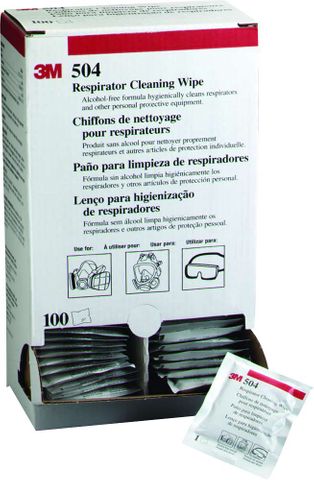 504 Respirator Cleaning Wipes 100 wipes/box