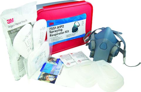 7551 Half Face Respirator Spraying Kit A1P2 Large