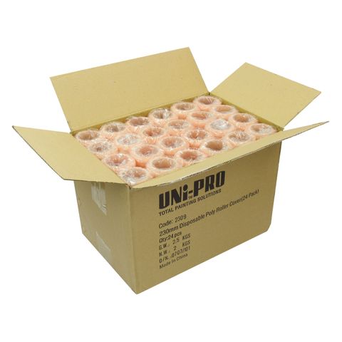 Economy Polyester Roller Cover 10mm Nap box 24pcs 230mm