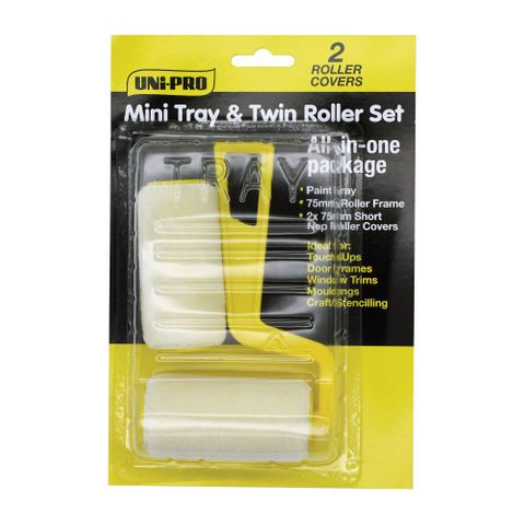 UNi-PRO Mini Tray & Roller Set 75mm