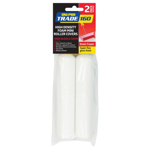 UNi-PRO Trade Hi-Density Foam Replacement Cover 2 Pack 160mm