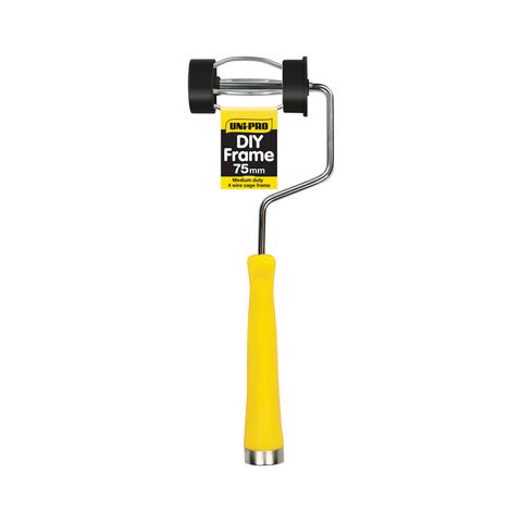 UNi-PRO Paint Roller - Yellow Handle (5 Wire) 75mm